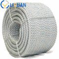 White Twisted PP Rope with Blue Tracking Line